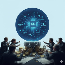 El entusiasmo por la IA ha impulsado al alza las cotizaciones de los gigantes tecnológicos durante los últimos 3 años. 